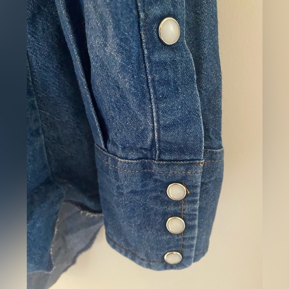 Vintage wrangler western denim button up - Picture 2 of 9